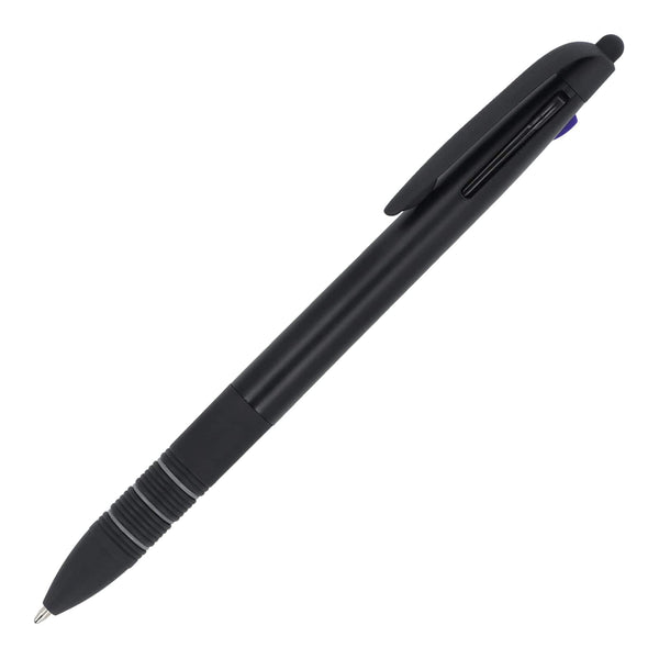 Penna a 3 colori Elegant Nero - personalizzabile con logo