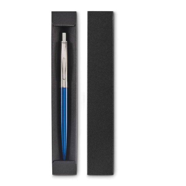 Penna a pulsante in confezione - personalizzabile con logo