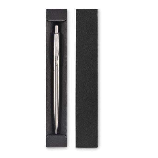 Penna a pulsante in confezione - personalizzabile con logo