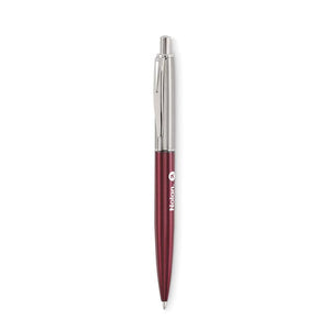 Penna a pulsante in confezione - personalizzabile con logo