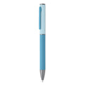 Penna a sfera a rotazione Azzurro - personalizzabile con logo