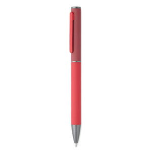 Penna a sfera a rotazione Rosso - personalizzabile con logo