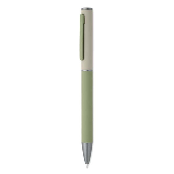 Penna a sfera a rotazione verde calce - personalizzabile con logo
