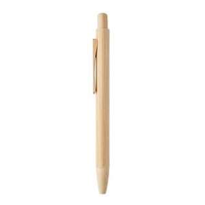 Penna a sfera ain bamboo natural - personalizzabile con logo