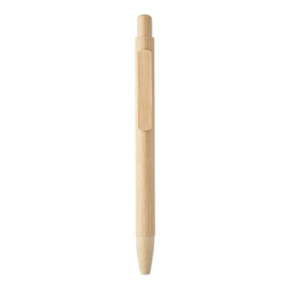 Penna a sfera ain bamboo natural - personalizzabile con logo