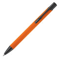 Penna a sfera Alicante gommata Arancione - personalizzabile con logo