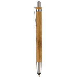 Penna a sfera Antartica Bamboo alluminio - personalizzabile con logo