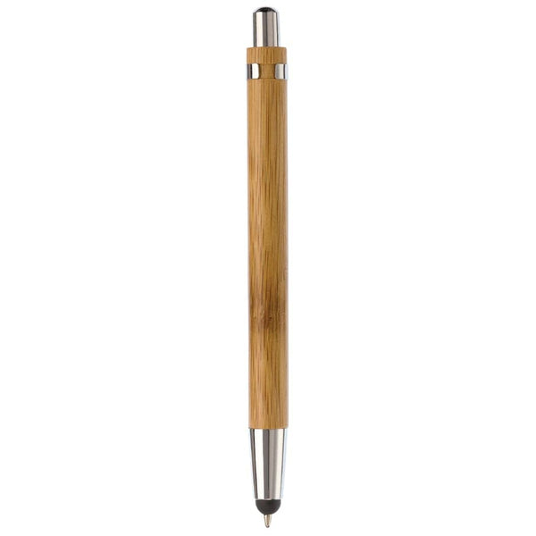 Penna a sfera Antartica Bamboo alluminio - personalizzabile con logo