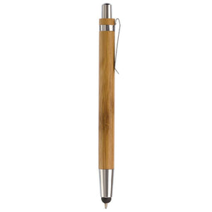 Penna a sfera Antartica Bamboo alluminio - personalizzabile con logo