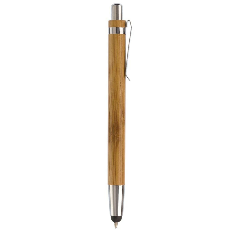 Penna a sfera Antartica Bamboo alluminio - personalizzabile con logo