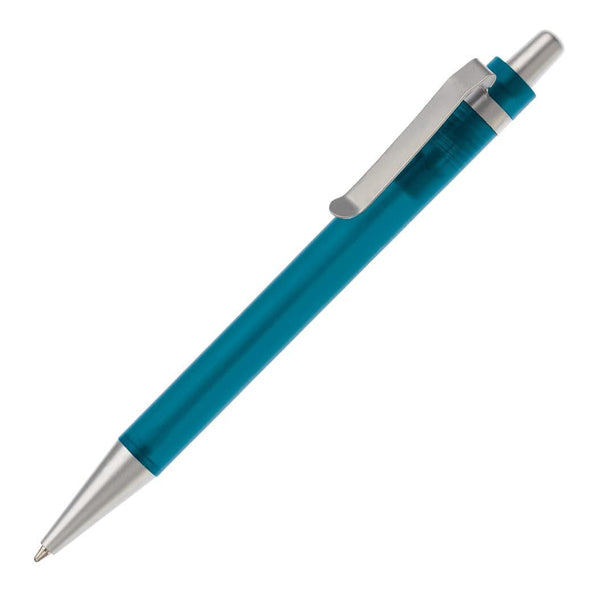 Penna a sfera Antartica blu frosted - personalizzabile con logo