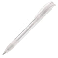 Penna a sfera Apollo Frosty beige / Bianco - personalizzabile con logo
