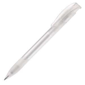 Penna a sfera Apollo Frosty beige / Bianco - personalizzabile con logo