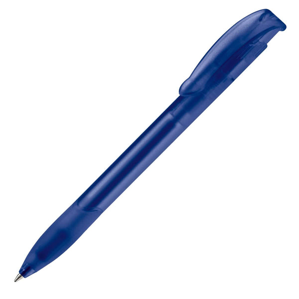 Penna a sfera Apollo Frosty beige / Blu - personalizzabile con logo