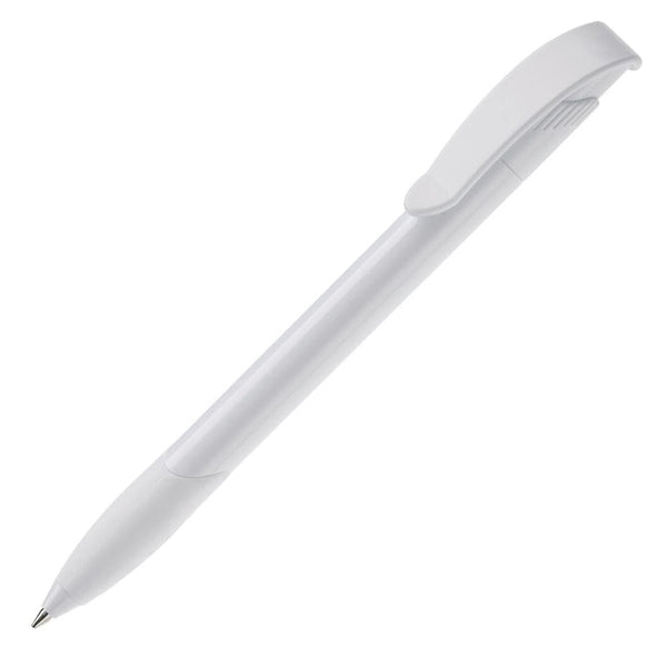 Penna a sfera Apollo Hardcolour Bianco / bianco - personalizzabile con logo