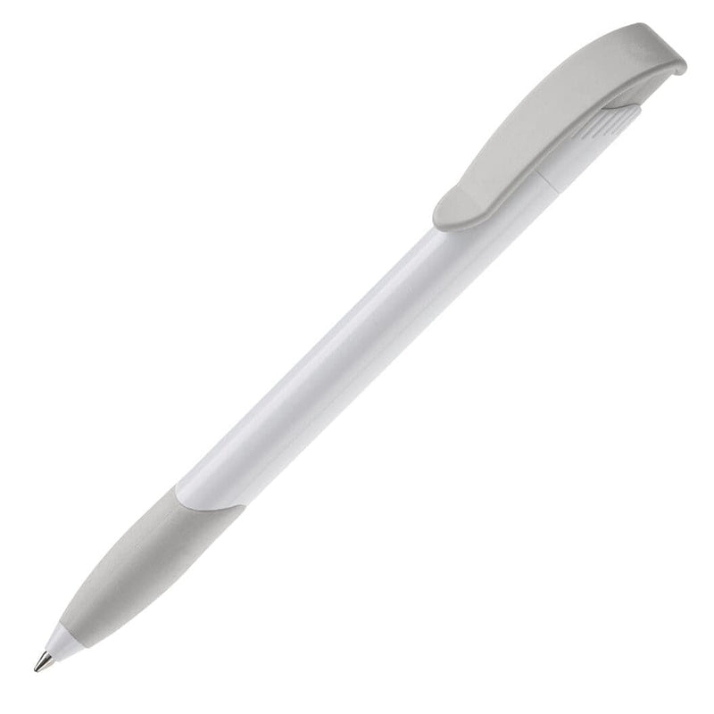 Penna a sfera Apollo Hardcolour Bianco / color color argento - personalizzabile con logo