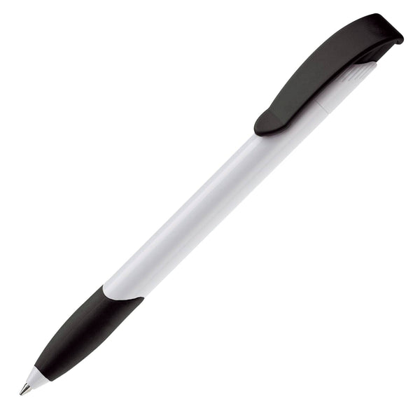 Penna a sfera Apollo Hardcolour Bianco / Nero - personalizzabile con logo