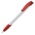 Penna a sfera Apollo Hardcolour Bianco / Rosso - personalizzabile con logo