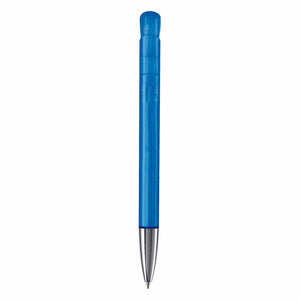 Penna a sfera Atlas punta in metallo trasparente - personalizzabile con logo