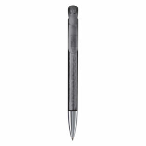 Penna a sfera Atlas punta in metallo trasparente - personalizzabile con logo