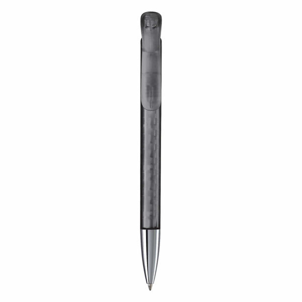 Penna a sfera Atlas punta in metallo trasparente - personalizzabile con logo