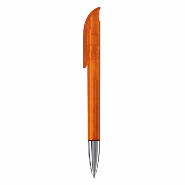 Penna a sfera Atlas punta in metallo trasparente - personalizzabile con logo