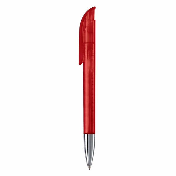 Penna a sfera Atlas punta in metallo trasparente - personalizzabile con logo