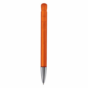 Penna a sfera Atlas punta in metallo trasparente - personalizzabile con logo