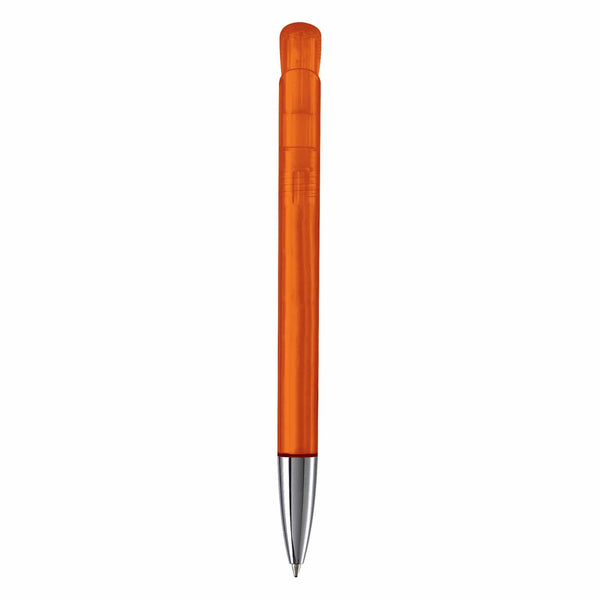 Penna a sfera Atlas punta in metallo trasparente - personalizzabile con logo
