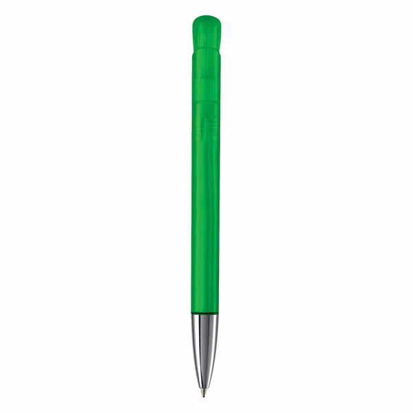 Penna a sfera Atlas punta in metallo trasparente - personalizzabile con logo