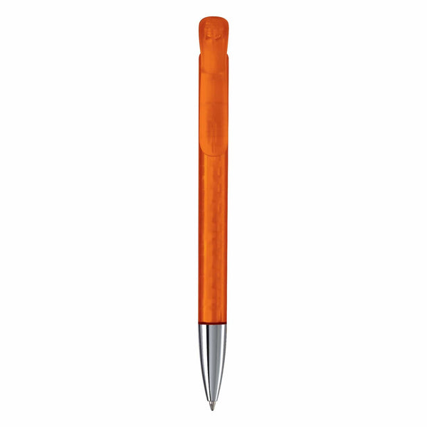 Penna a sfera Atlas punta in metallo trasparente - personalizzabile con logo
