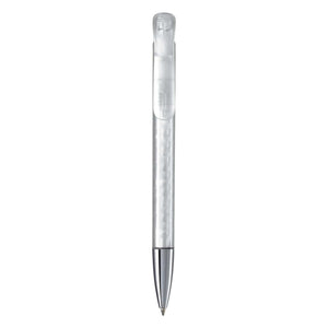 Penna a sfera Atlas punta in metallo trasparente - personalizzabile con logo