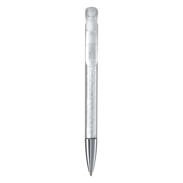 Penna a sfera Atlas punta in metallo trasparente - personalizzabile con logo