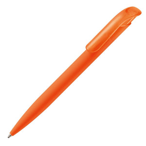 Penna a sfera Atlas soft-touch Arancione - personalizzabile con logo