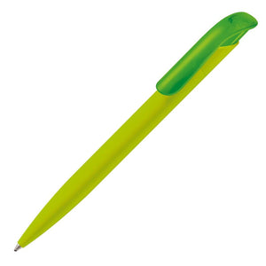 Penna a sfera Atlas soft-touch verde - personalizzabile con logo