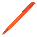 Penna a sfera Atlas trasparente arancione - personalizzabile con logo