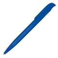 Penna a sfera Atlas trasparente blu - personalizzabile con logo