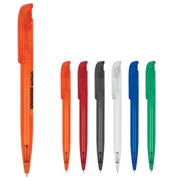 Penna a sfera Atlas trasparente - personalizzabile con logo