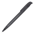Penna a sfera Atlas trasparente nero - personalizzabile con logo