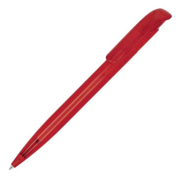Penna a sfera Atlas trasparente rosso - personalizzabile con logo