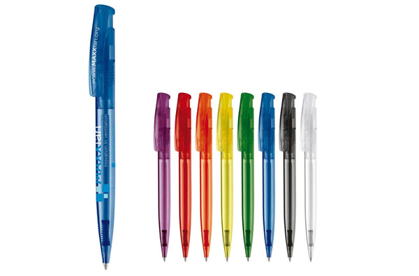 Penna a sfera Avalon Transparent - personalizzabile con logo