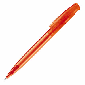 Penna a sfera Avalon Transparent Trasparente / Arancione - personalizzabile con logo
