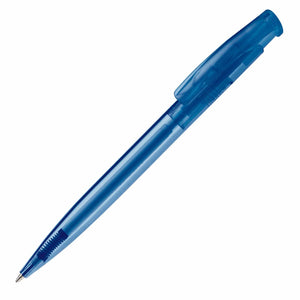 Penna a sfera Avalon Transparent Trasparente / Blu - personalizzabile con logo