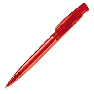 Penna a sfera Avalon Transparent Trasparente / Rosso - personalizzabile con logo
