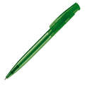 Penna a sfera Avalon Transparent Trasparente / Verde - personalizzabile con logo