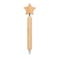 Penna a sfera Bambo stella natural - personalizzabile con logo