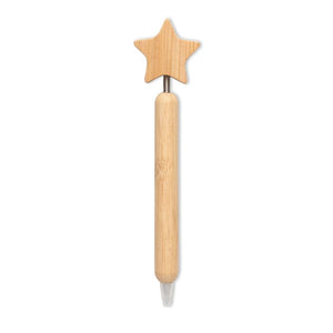 Penna a sfera Bambo stella natural - personalizzabile con logo
