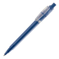 Penna a sfera Baron '03 Ice Frosty clip larga royal blu navy - personalizzabile con logo