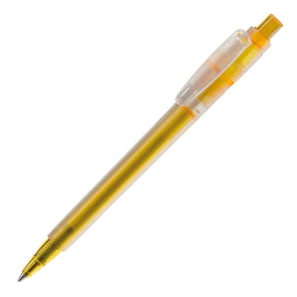 Penna a sfera Baron '03 Ice Frosty clip larga royal Giallo - personalizzabile con logo