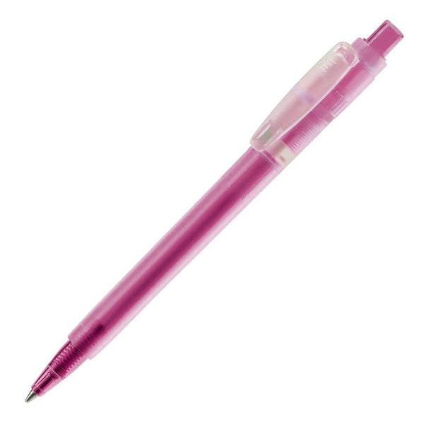 Penna a sfera Baron '03 Ice Frosty clip larga royal rosa - personalizzabile con logo